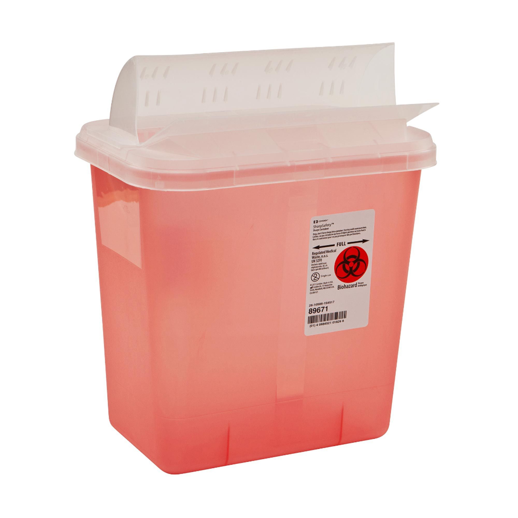 Sharps Container 12-3/4 H X 7-1/4 D X 10-1/2 W 